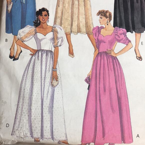 Vintage‎ 1985 McCall's Sewing Pattern 9625 Women's/Misses Formal Dress Size 6 - Picture 4 of 13